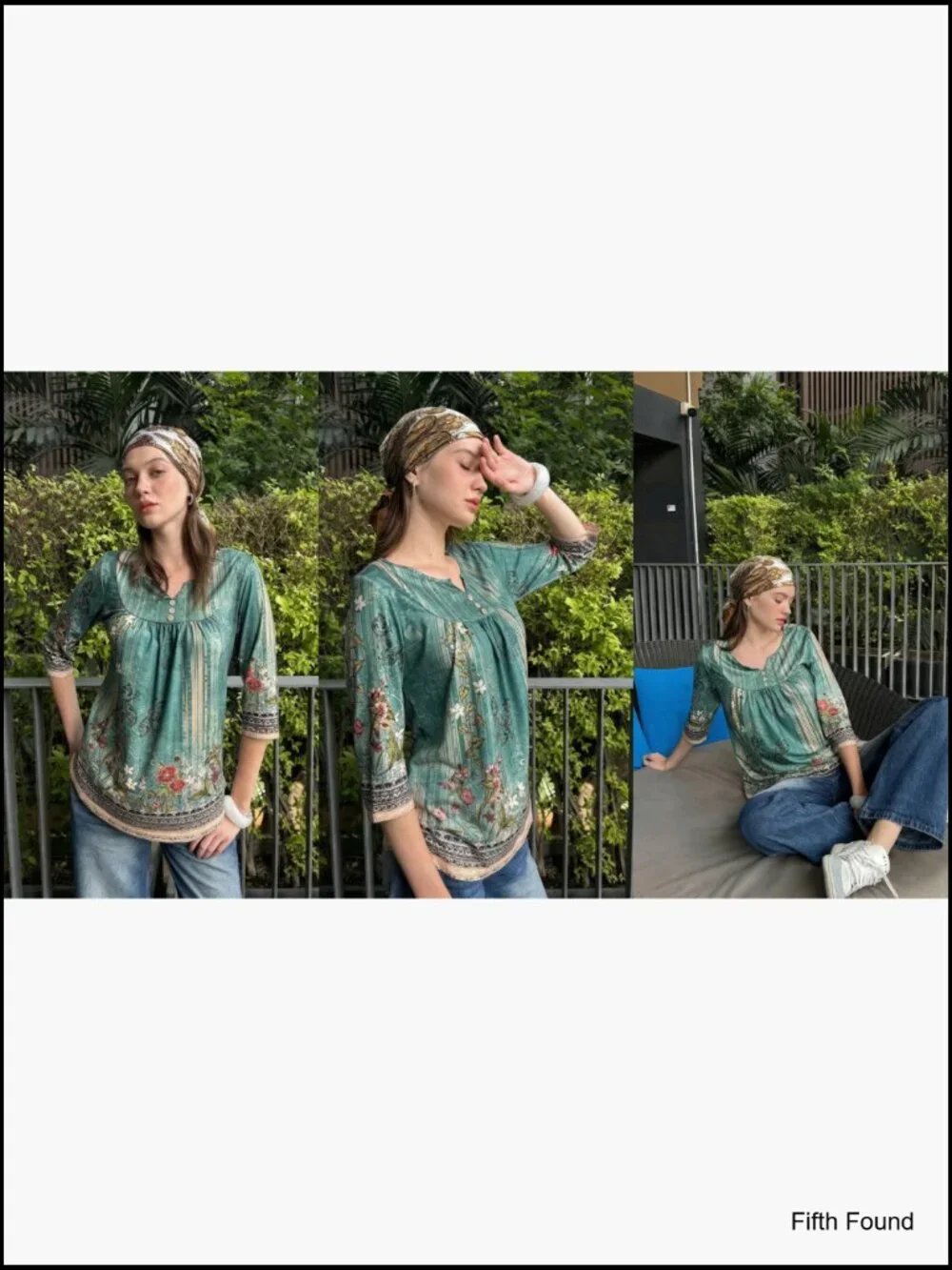 3/4 Sleeve V-Neck Tunic Blouse Dressy Casual Business Work Top - Picture 7 of 7